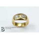 Gentleman's 22ct Yellow Gold and Diamond Ring