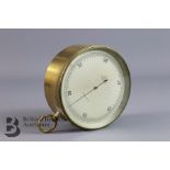Brass Cased Aneroid Barometer