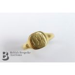 18ct Yellow Gold Gentleman's Signet Ring