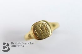 18ct Yellow Gold Gentleman's Signet Ring