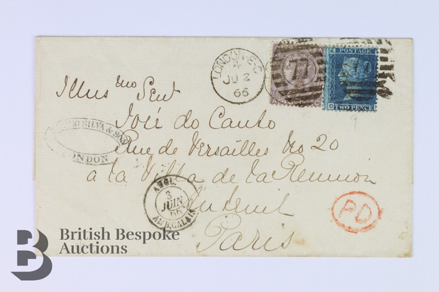 GB Scarce 1877 Guernsey to Gibraltar Cover etc - Image 4 of 4
