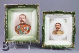 Two General Lord Kitchener of Khartoum Wall Plates