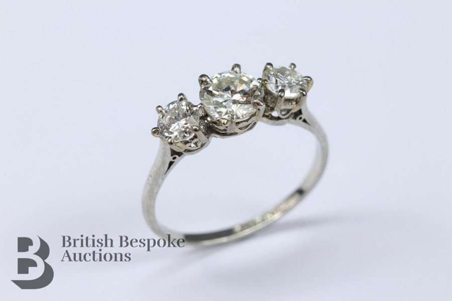 Antique Three Stone Diamond Ring