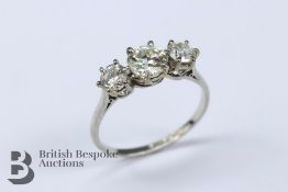 Antique Three Stone Diamond Ring