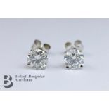 White Gold 1.5ct Diamond Stud Earrings