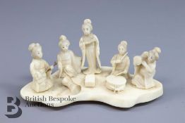 Antique Japanese Ivory Carving