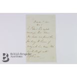 Sir Robert Peel Letter from Drayton Manor