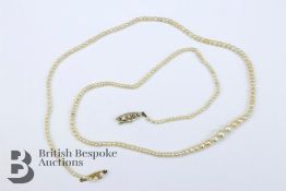 Fine Graduated Pearl Necklace