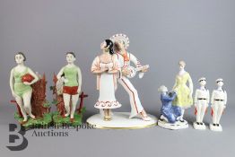 Continental Porcelain Figures