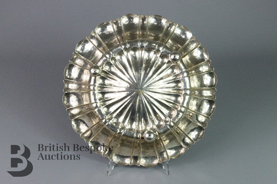 Austrian Art Deco Hammered Silver Bowl - Image 2 of 5