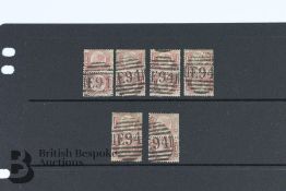 GB 1870 1/2d Plate 20 Scarce Pairs Lot