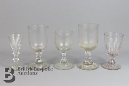 Five 19th Century Glasses