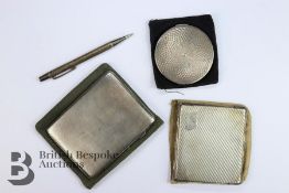 Two Sterling Silver Cigarette Cases