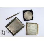 Two Sterling Silver Cigarette Cases