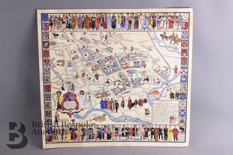 Cecily Peele Map of Oxford's History - Image 2 of 4