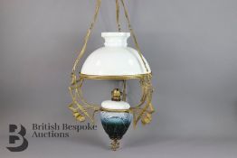 Early 20th century Czech Ceiling Oil Lamp