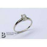 18ct Yellow Gold Solitaire Diamond Ring