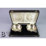 Pair of Silver Bon Bon Dishes in Box