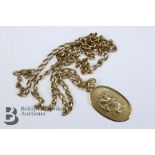 9ct St Christopher Pendant on Chain