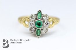 Fine Yellow Gold and Emerald Ring