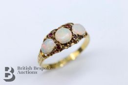 18ct Yellow Gold and Opal Ring