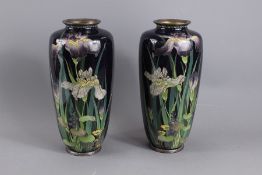 Late Meiji Period Japanese Cloisonne Vases