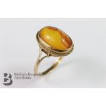 9ct Amber Ring