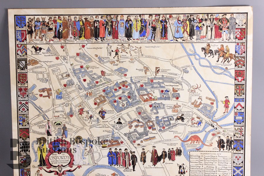 Cecily Peele Map of Oxford's History - Image 3 of 4