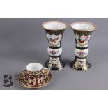 Pair of Derby Porcelain Vases