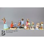 Seven Royal Doulton Bunnykins Models