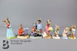 Seven Royal Doulton Bunnykins Models