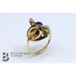 Rudolf Feldman 14ct Gold and Sapphire Ring