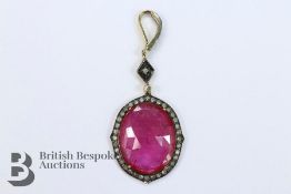 Ruby and Diamond Pendant