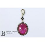 Ruby and Diamond Pendant