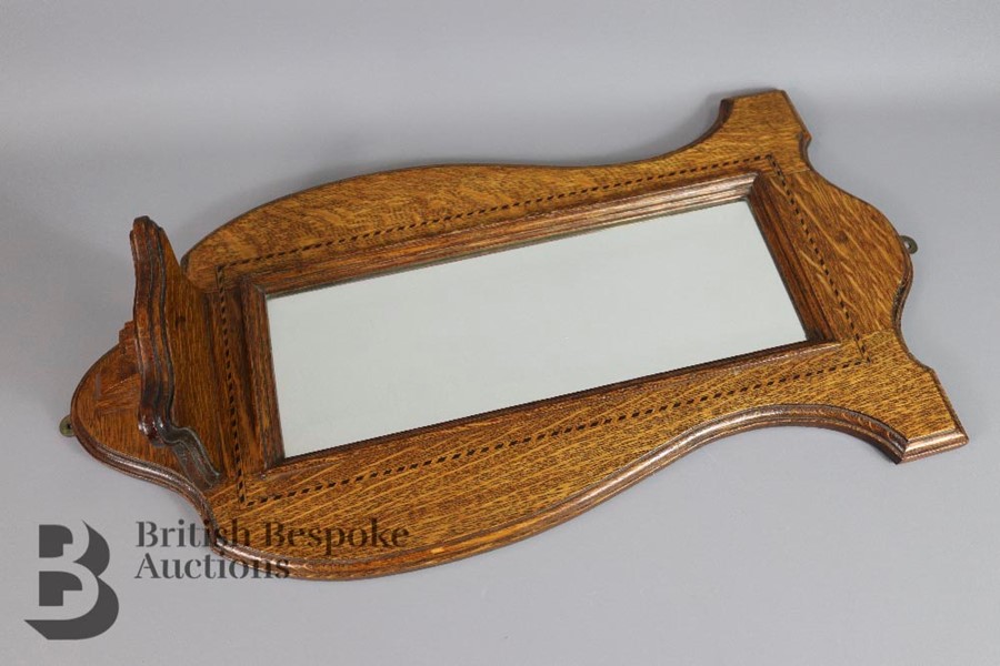 Arts and Crafts Inlaid Hall Mirror