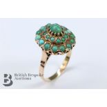Late 19th Century 14ct Gold Turquoise Ring