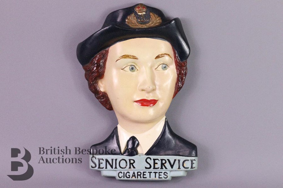 Senior Service Cigarettes Advertising Plaque