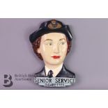 Senior Service Cigarettes Advertising Plaque