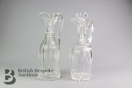 Two Cut Crystal Decanters