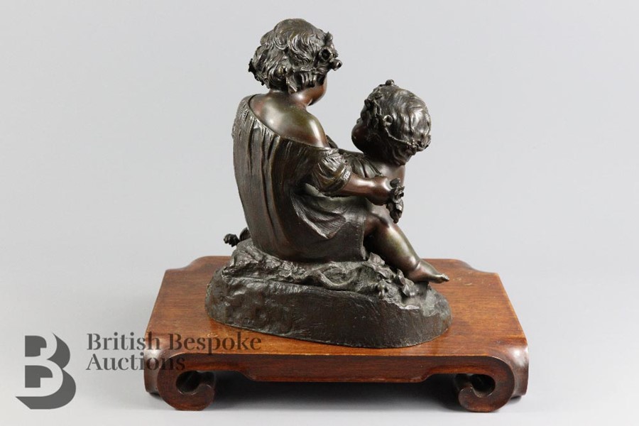 19th Century Bronze Figural Study of Children - Image 2 of 5