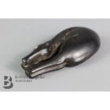 19th Century Ebony Horse Netsuke