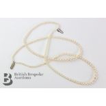 Double Strand Graduated Pearl Necklace