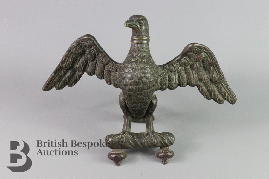 Bronze Eagle Sculpture