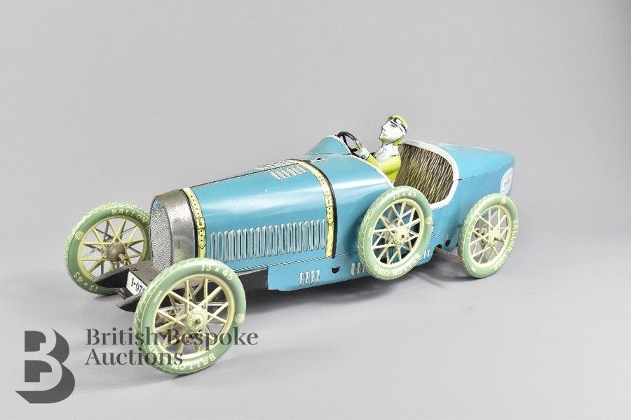 Paya Tinplate Clockwork Scale-Model of the Bugatti Type 35 - Image 3 of 11
