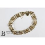 9ct Gold Gatelink Bracelet