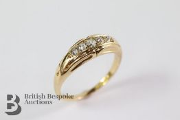 Victorian 18ct Yellow Gold Diamond Ring