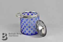 Cut Glass and Silver Plated Ice Bucket