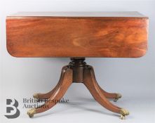 Early Victorian Mahogany Drop Leaf Sofa Table