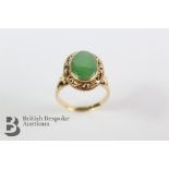 14ct Yellow Gold Jade Ring