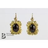Pair of Yellow Gold Baroque Style Earrings